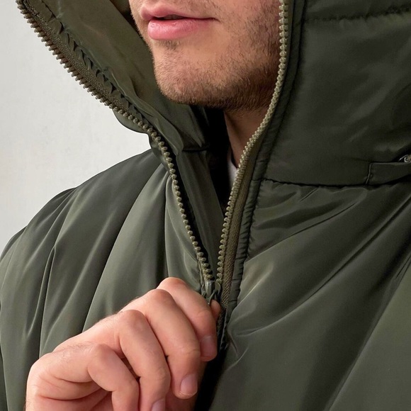 Winter puffer SKIMLY | S, M sizes | khaki/black. Made in Ukraine - Picture 4 of 6